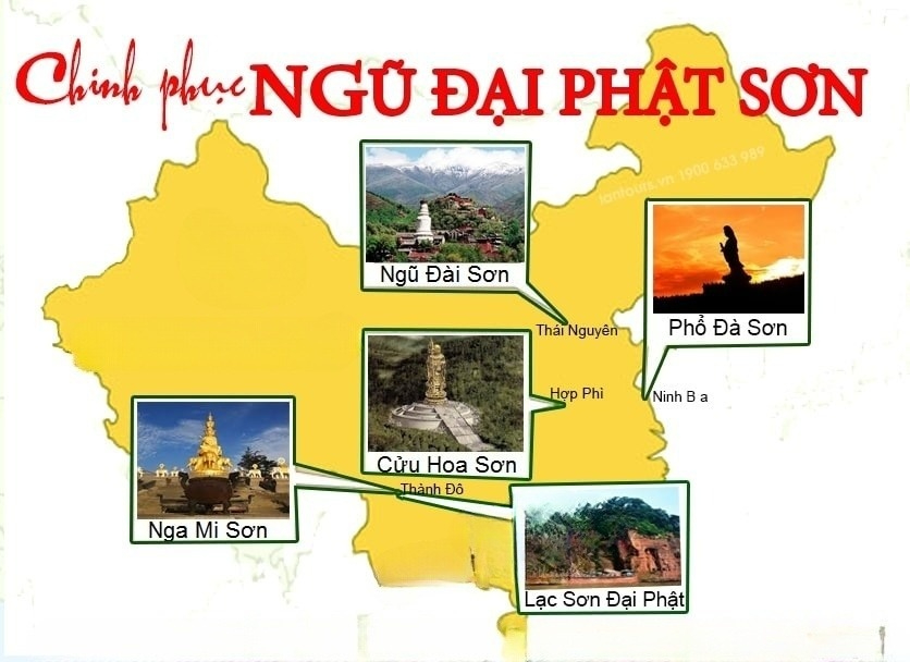 TOUR TÂM  LINH ĐỘC LẠ CHIÊM BÁI NGŨ ĐẠI PHẬT SƠN TRUNG HOA NINH BA – PHỔ ĐÀ SƠN – CỬU HOA SƠN – NGŨ ĐÀI SƠN –   LẠC SƠN ĐẠI PHẬT – NGA MY SƠN NHẬN KHÁCH LẺ TỪ HÀ NỘI TP HCM 